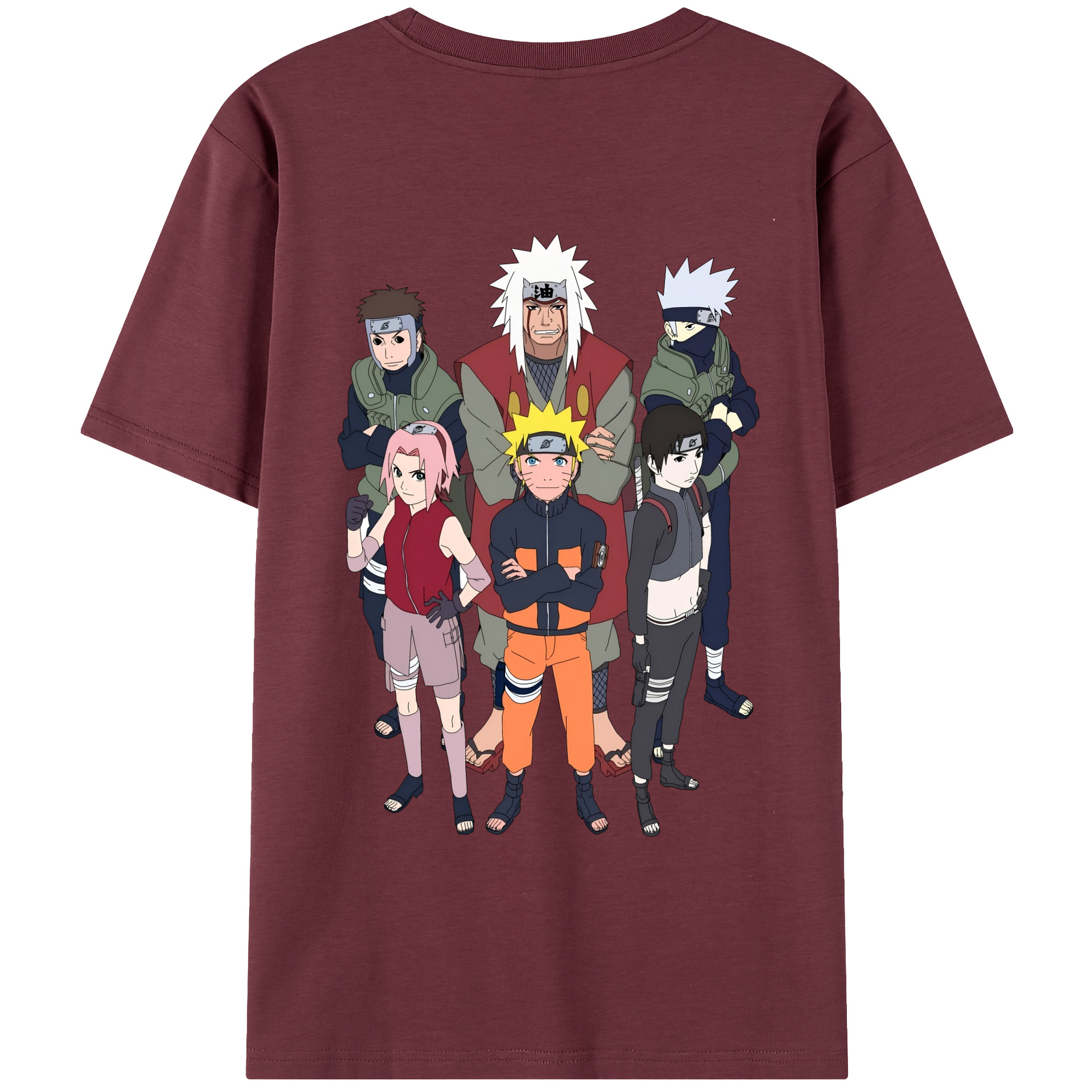 （画像用） NARUTO -ナルト- うずまき ナルト Uzumaki Naruto 綿100％半袖Tシャツ（背面プリント）